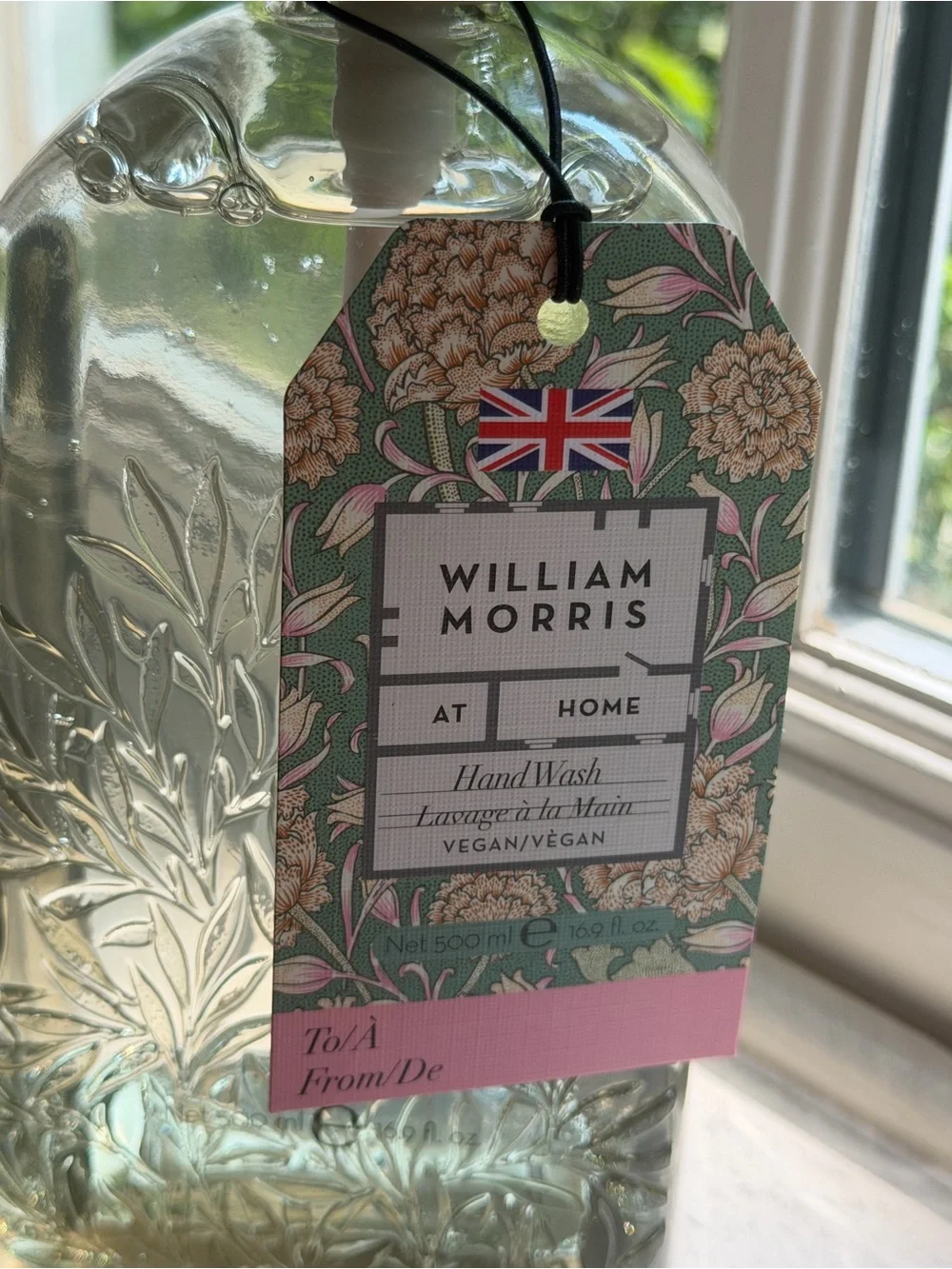 William Morris NWT Teakwood With Essential Oils Vegan Hand Wash 16.9 Oz